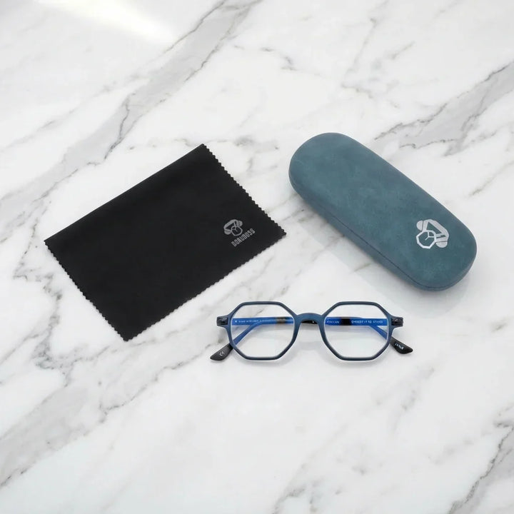 Vista superior lentes lectura Puerto Octai proteccion completa blue light UV antirreflejo Bonoboss