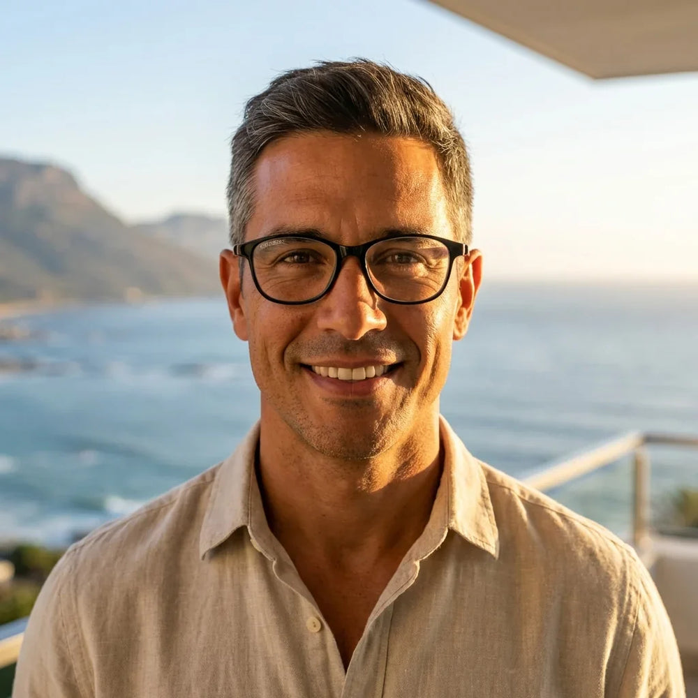 Profesional trabajando todo el dia lentes lectura Slack2 proteccion completa luz azul UV antirreflejo Bonoboss