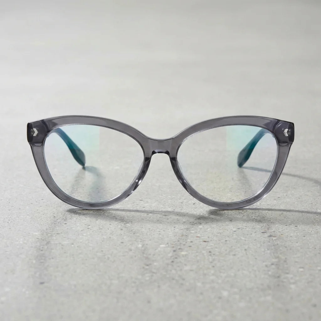 Lentes ópticos Aurora Gris sobre superficie premium calidad premium receta Bonoboss #editorial_banner_confianza #color_gris