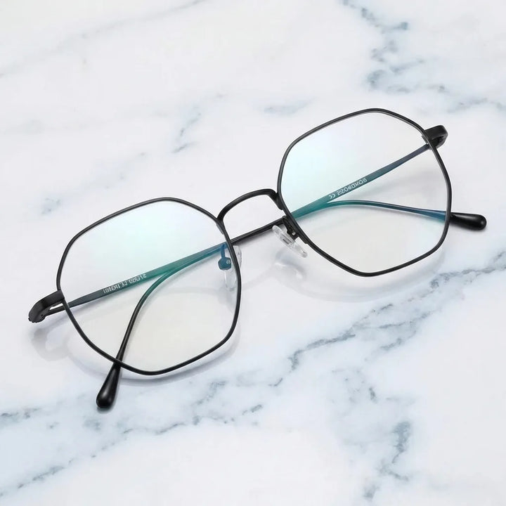 Lentes ópticos Galapagos Magnet Black sobre mármol blanco elegante armazón premium Bonoboss #editorial_armazon #color_black