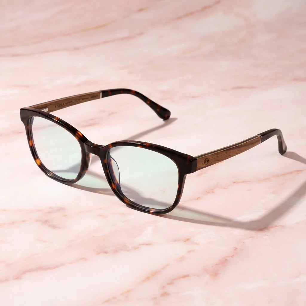 Lentes ópticos Hanga Roa Xl Carey sobre superficie premium calidad premium receta Bonoboss #editorial_banner_confianza #color_carey