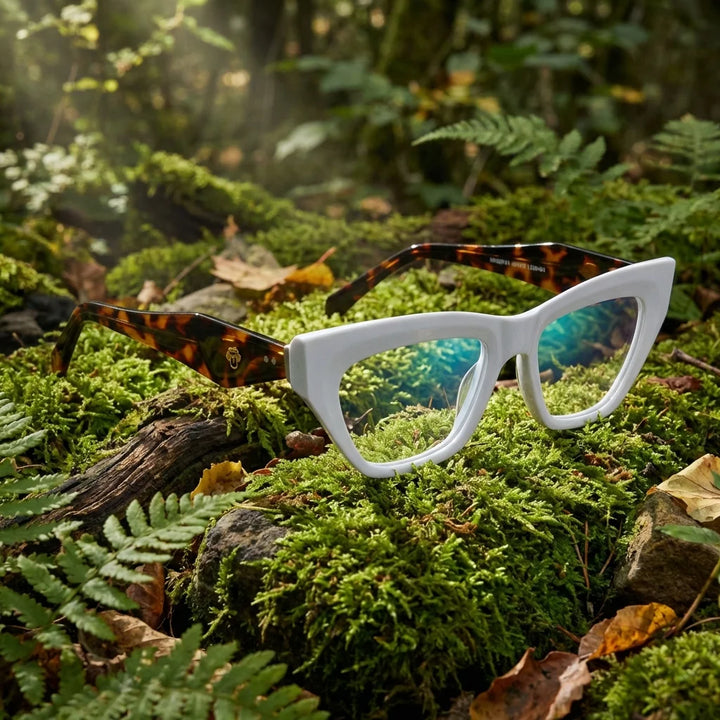 Lentes ópticos Minerva Blanco compromiso sustentable materiales reciclados Bonoboss #editorial_sustentabilidad #color_blanco