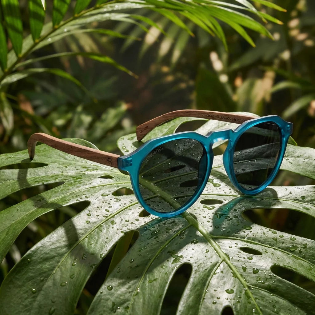 Lentes sol Galápagos polarizados UV400 Ocean composición editorial mood Bonoboss #editorial_grid2 #color_ocean