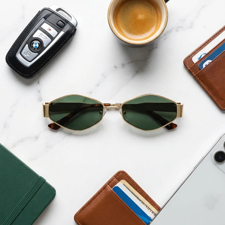 Lentes sol Valkyrie polarizados acero inoxidable lente G15 verde composicion urban kit accesorios ciudad Bonoboss #editorial_detail2 #color_g15