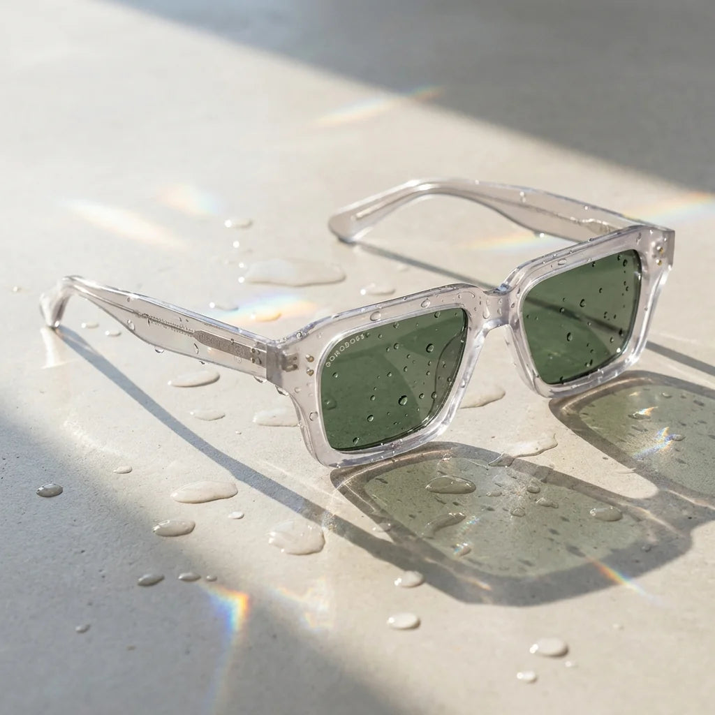 Lentes sol Verona polarizados UV400 RPET reciclado del oceano lente G15 verde reflejo agua mejora contraste Bonoboss #editorial_polarizado #color_g15