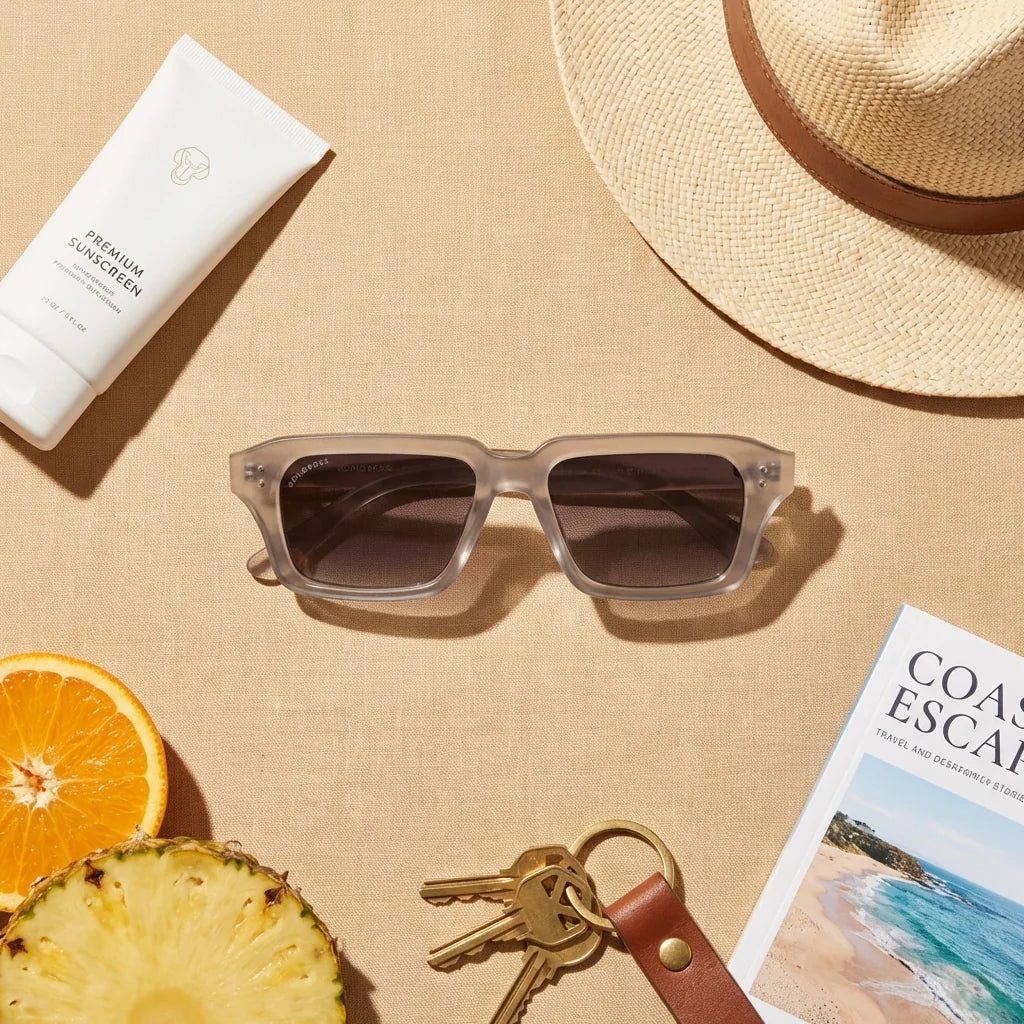 Lentes sol Verona polarizados RPET reciclado del oceano gray composicion summer essentials accesorios verano Bonoboss #editorial_detail1 #color_gray