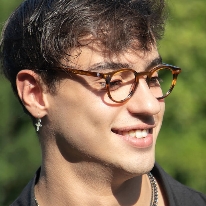 anteojos opticos con clip de sol iman polarizado vision nocturna#color_carey