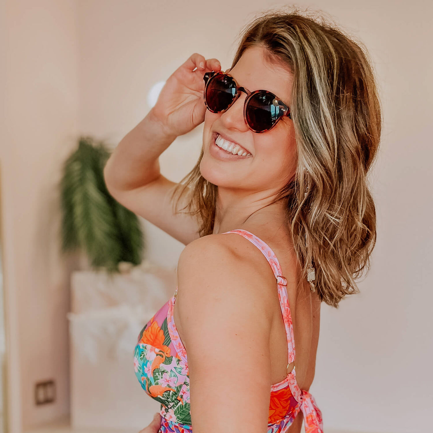 anteojos de sol polarizados plastico reciclado redondos para mujer y hombre color carey #color_carey