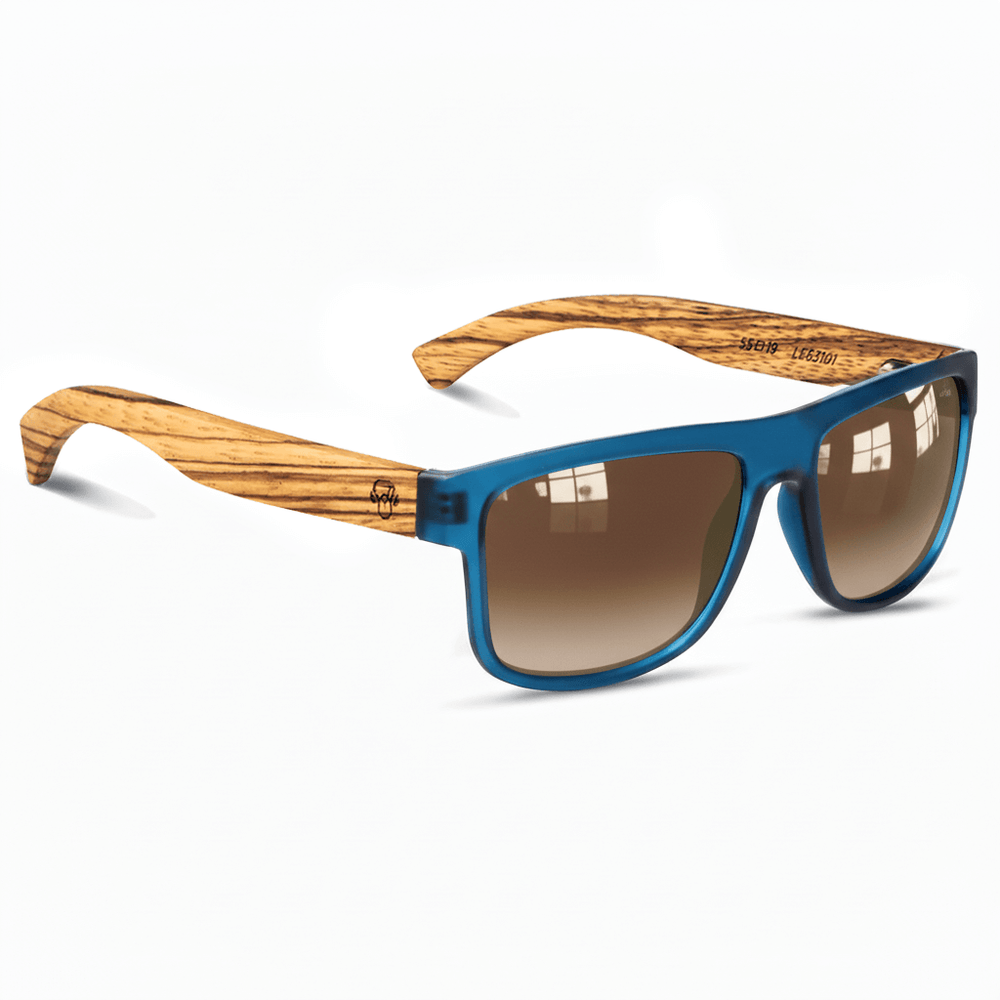 anteojos de sol rectangulares polarizados negros pata de madera  para hombre y mujer con lentes de color negro #color-marco_negro