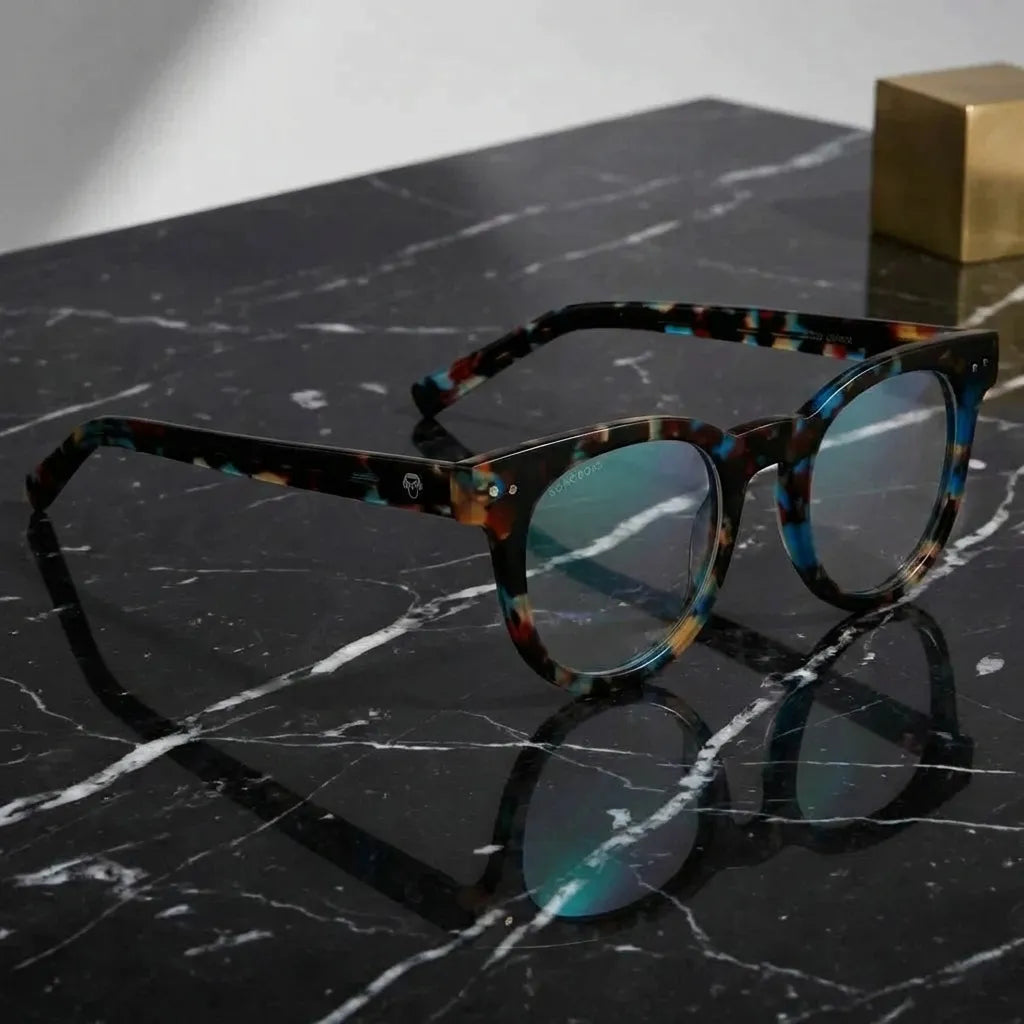 Lentes opticos Meli azul-marble antirreflex receta optica Bonoboss #color_azul-marble