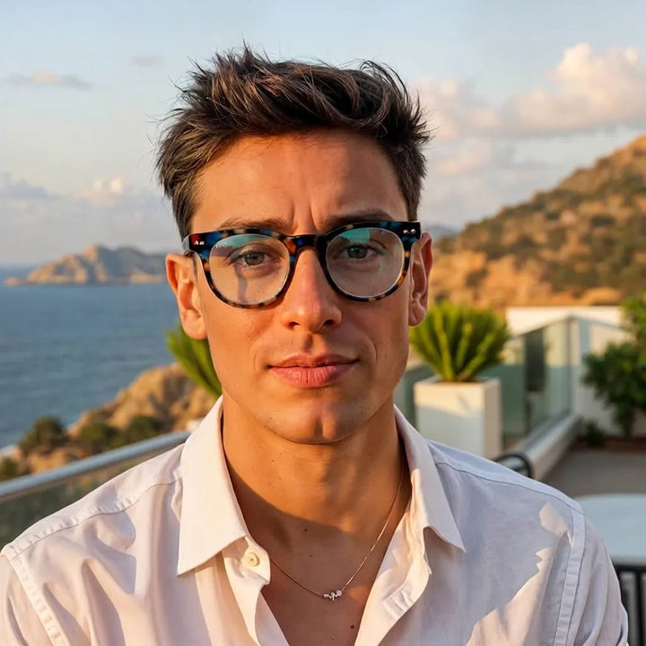 Lentes opticos Meli azul-marble antirreflex receta optica Bonoboss #color_azul-marble