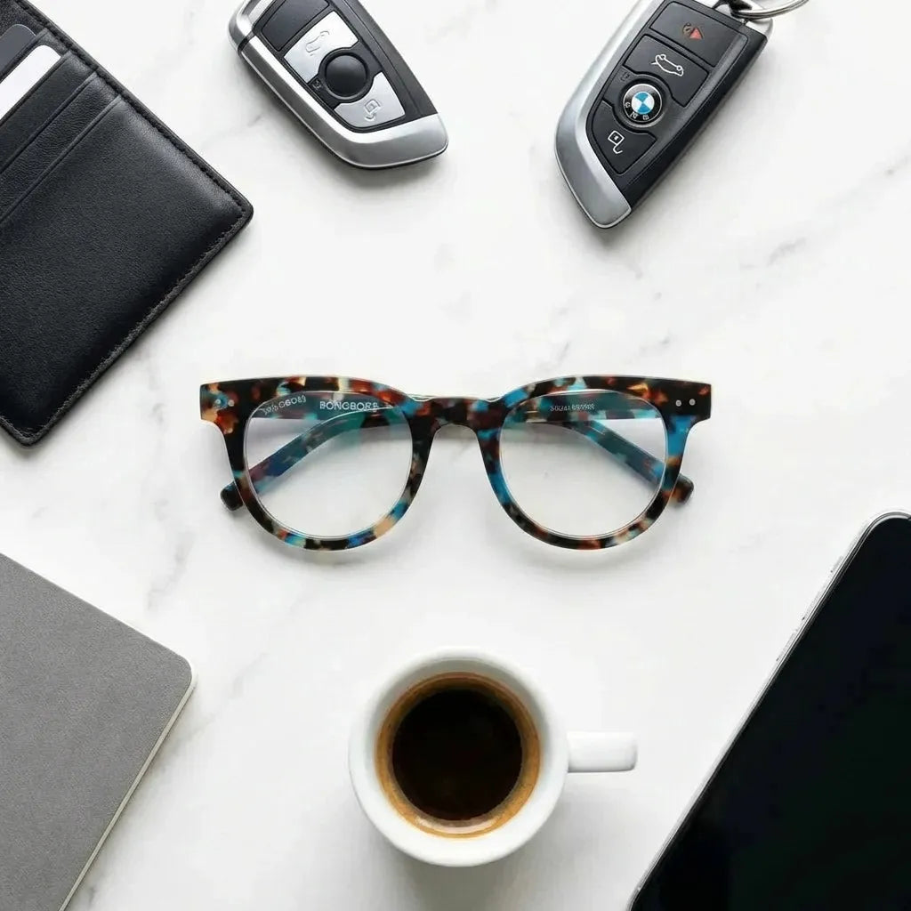 Lentes opticos Meli azul-marble antirreflex receta optica Bonoboss #color_azul-marble