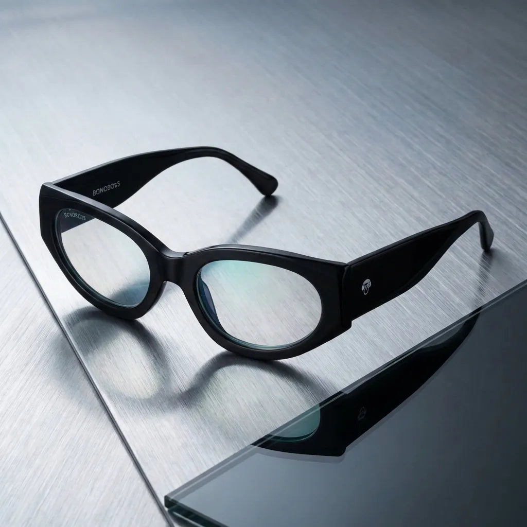 Milán en negro lentes con receta de frente diseño ligero #color_negro