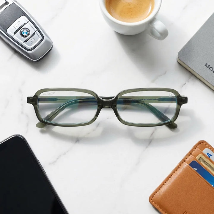 Lentes opticos Navarino Verde kit urbano accesorios estilo diario antirreflex receta optica bio-acetato Bonoboss #editorial_urban-kit #color_verde