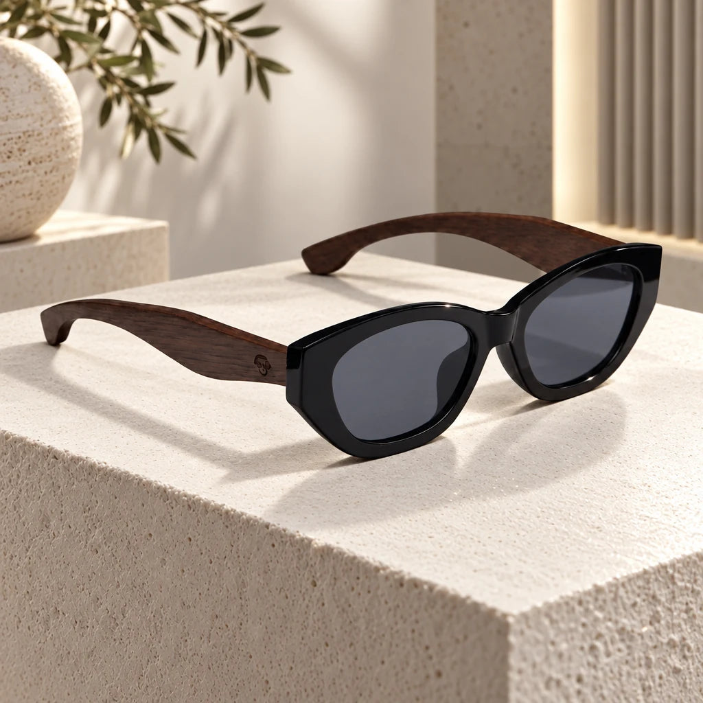 Lentes de sol Bonoboss Nomad Negro en contexto de estilo de vida #color_negro
