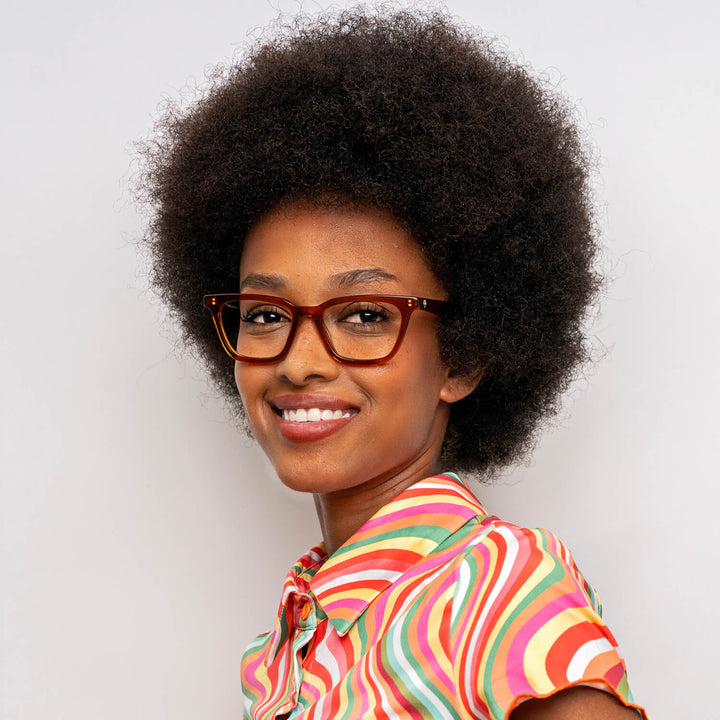 lentes opticos de acetato forma rectangular ovalada color café para hombre y mujer opticos distribuidor mayorista opticas #color_brown