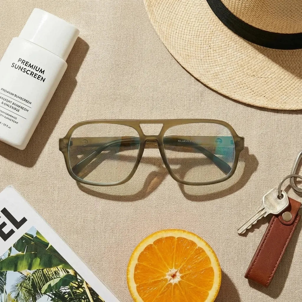 Lentes opticos Orson RPET olive-blue antirreflex receta optica Bonoboss #color_olive-blue
