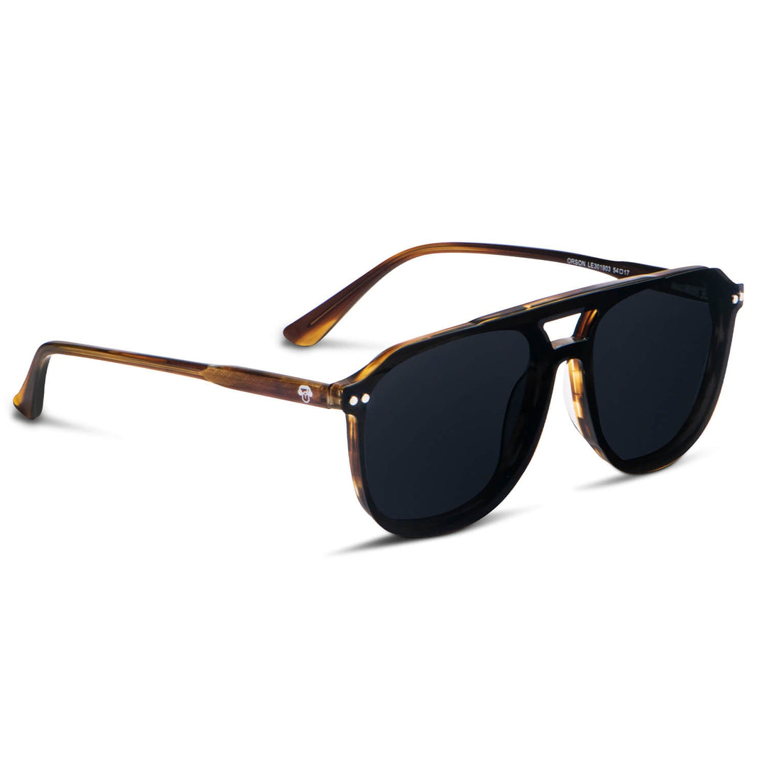 Orson Clip Sol lentes ópticos y de sol magnéticos amarillo vivo vista oblicua diseño intercambiable #color_amarillo