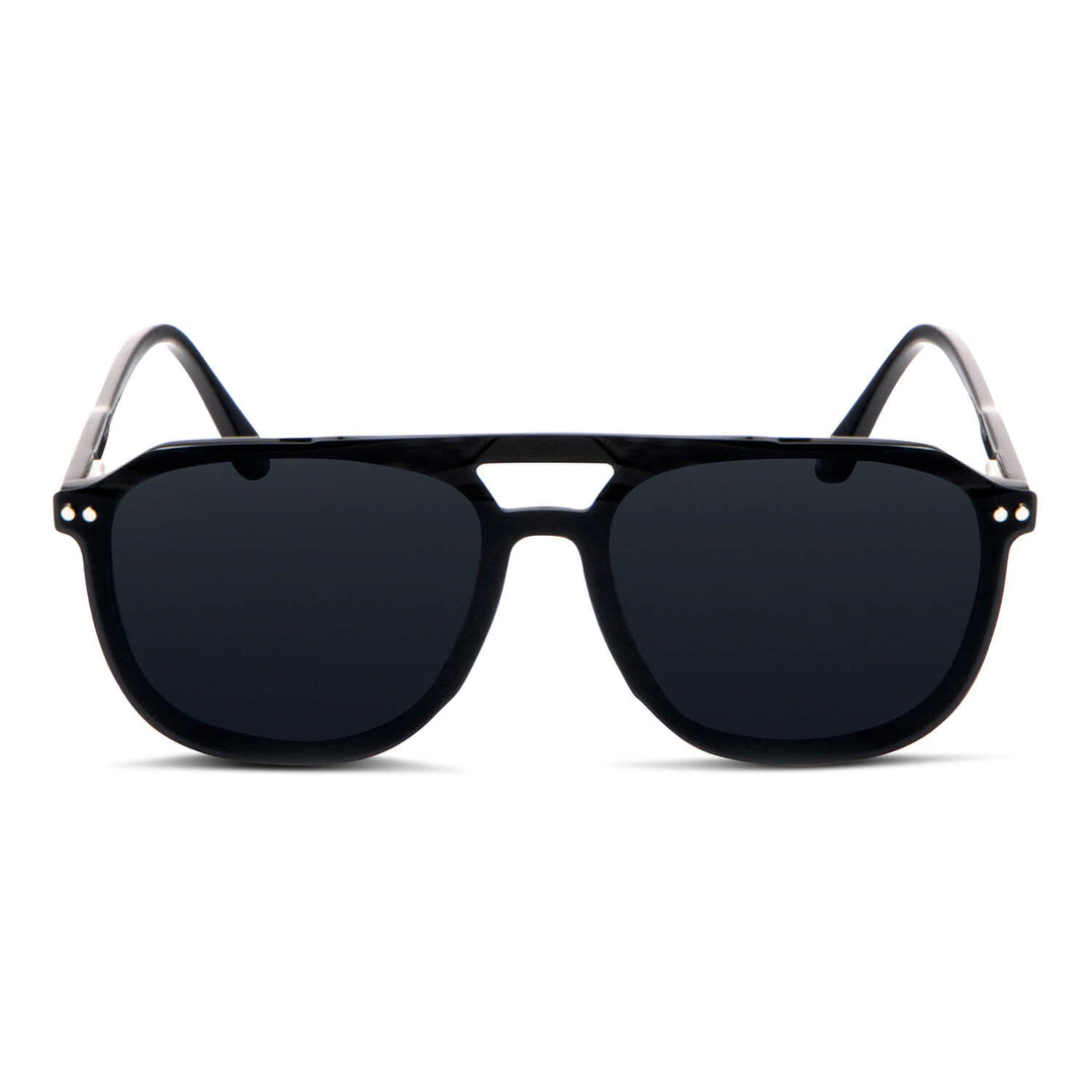 Packshot frontal Orson Clip Sol lentes clip on hombre color negro #color_negro