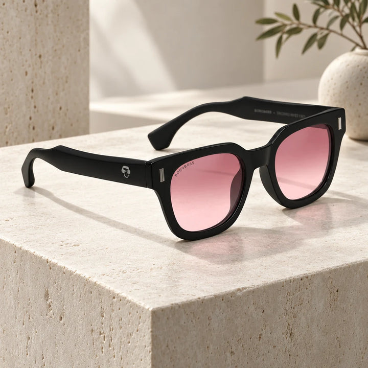 Lentes de sol Bonoboss Osorno RPET Red en contexto de estilo de vida #color_red