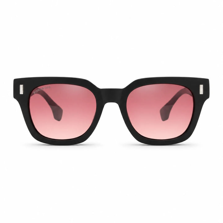 Lentes de sol Bonoboss Osorno RPET Red vista frontal plástico reciclado RPET #editorial_frontal #color_red