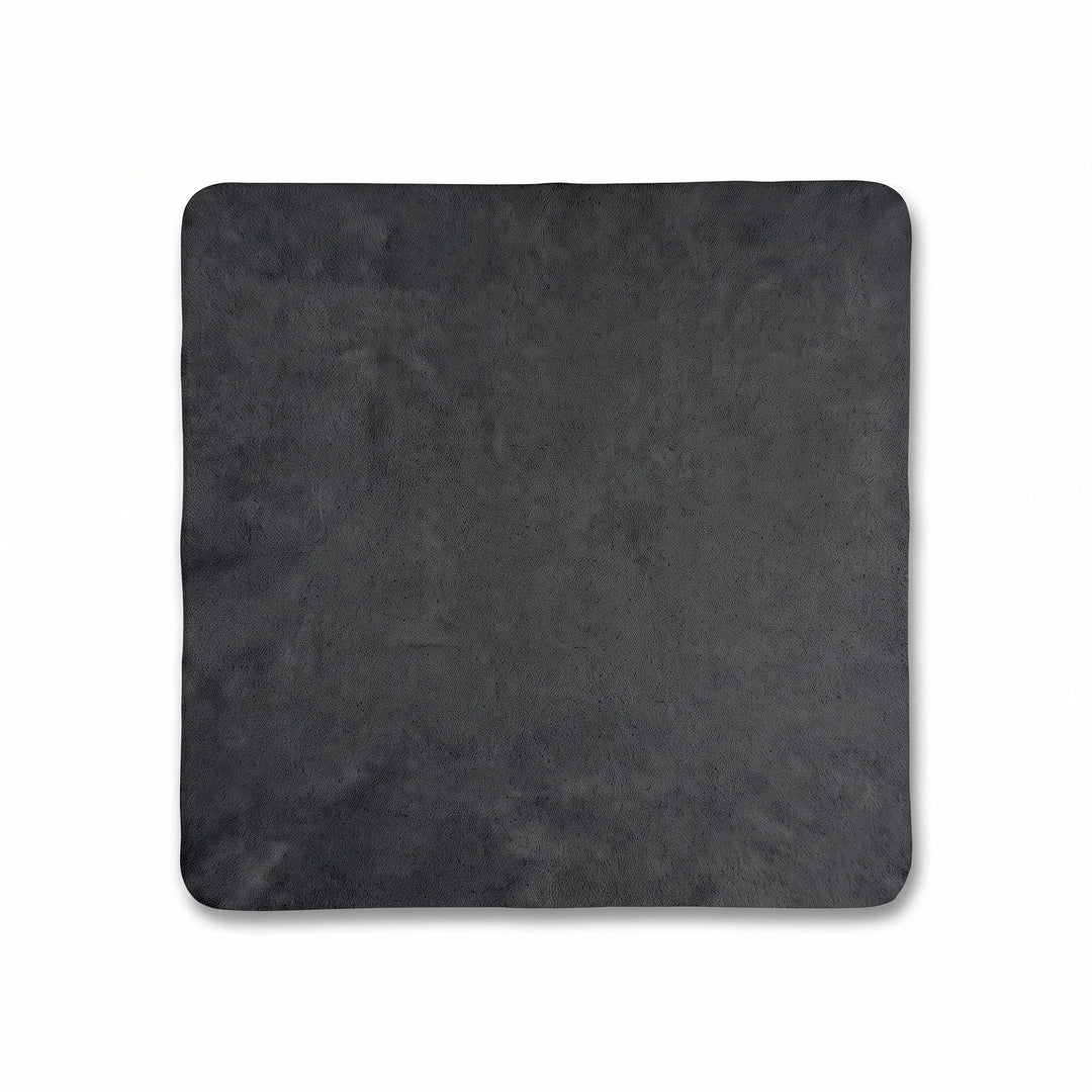 Paño de Microfibra Luxury Bonoboss 30x30 cm — color negro vista frontal sobre fondo blanco, para lentes y joyas #color_negro