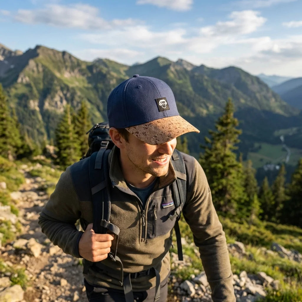 Gorro de corcho ecológico hiking montaña naturaleza Bonoboss