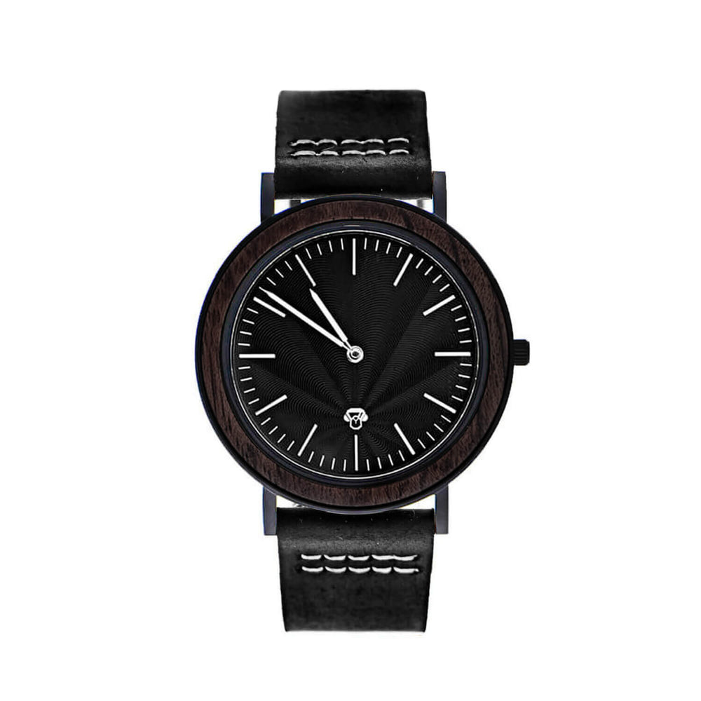 Toki Ébano BlackWave reloj vista frontal diseño universal