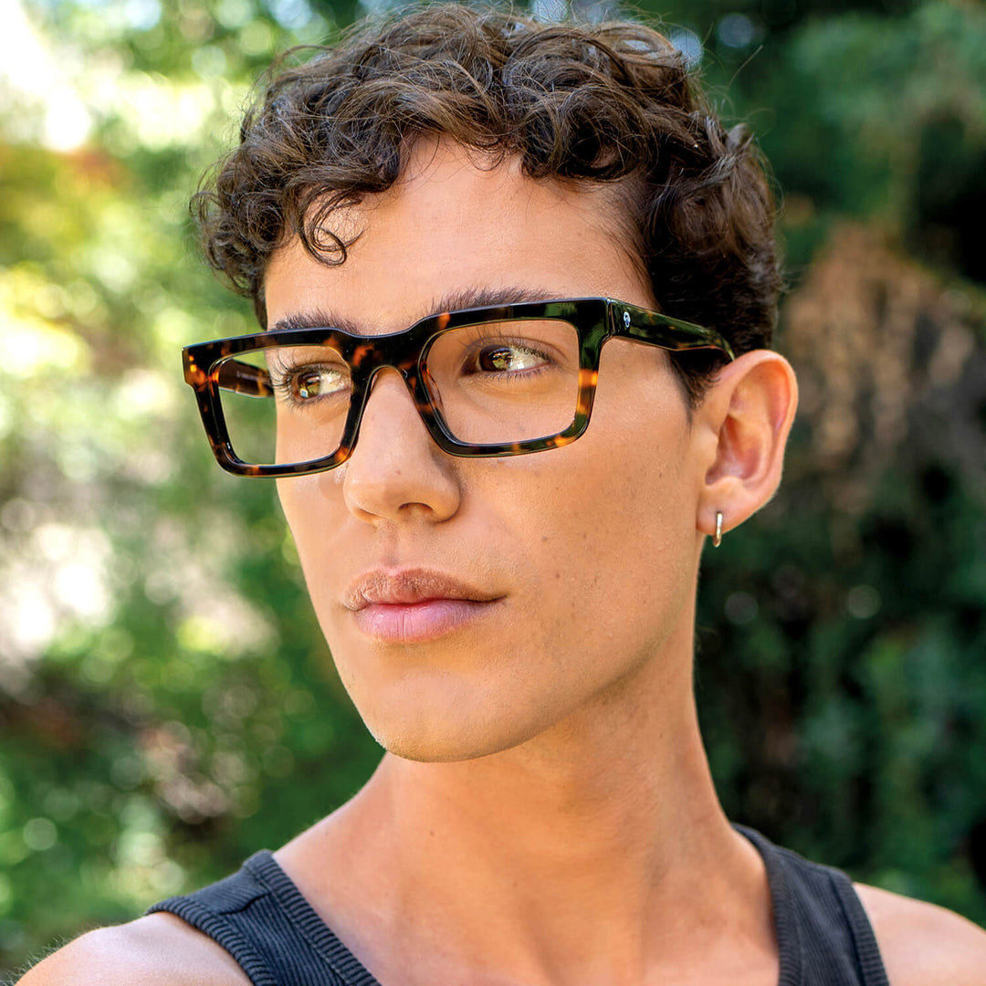 Salvador en carey tortoise lentes con receta de frente diseño ligero #color_carey