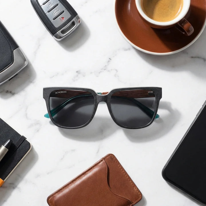 Lentes sol Selkie Boreal polarizados madera zebrano bio-acetato rosal composicion urban kit accesorios Bonoboss #editorial_detail2 #color_selkie-db-rosal