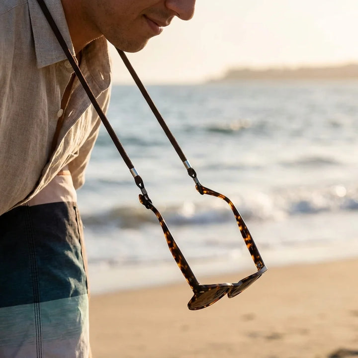 Correa para lentes reciclada en playa lentes colgando cuello Bonoboss