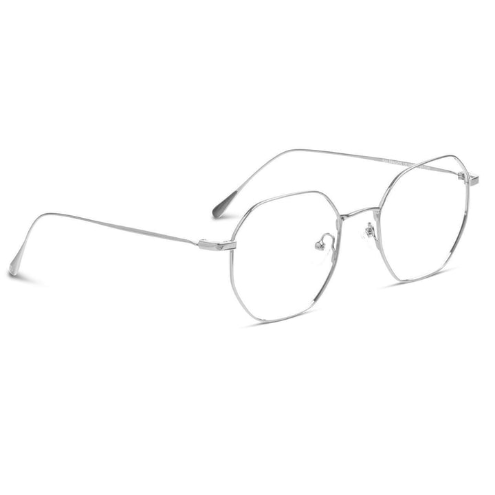 armazon optico con clip de sol polarizado delgado y liviano con o sin receta optica bonoboss distribuidor de marcos opticos mayorista de opticas #color_silver