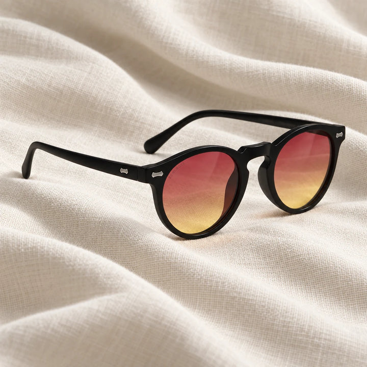 Lentes de sol Bonoboss Temuco RPET Sunset en contexto de estilo de vida #color_sunset