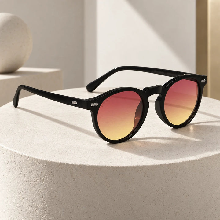 Lentes de sol Bonoboss Temuco RPET Sunset en contexto de estilo de vida #color_sunset