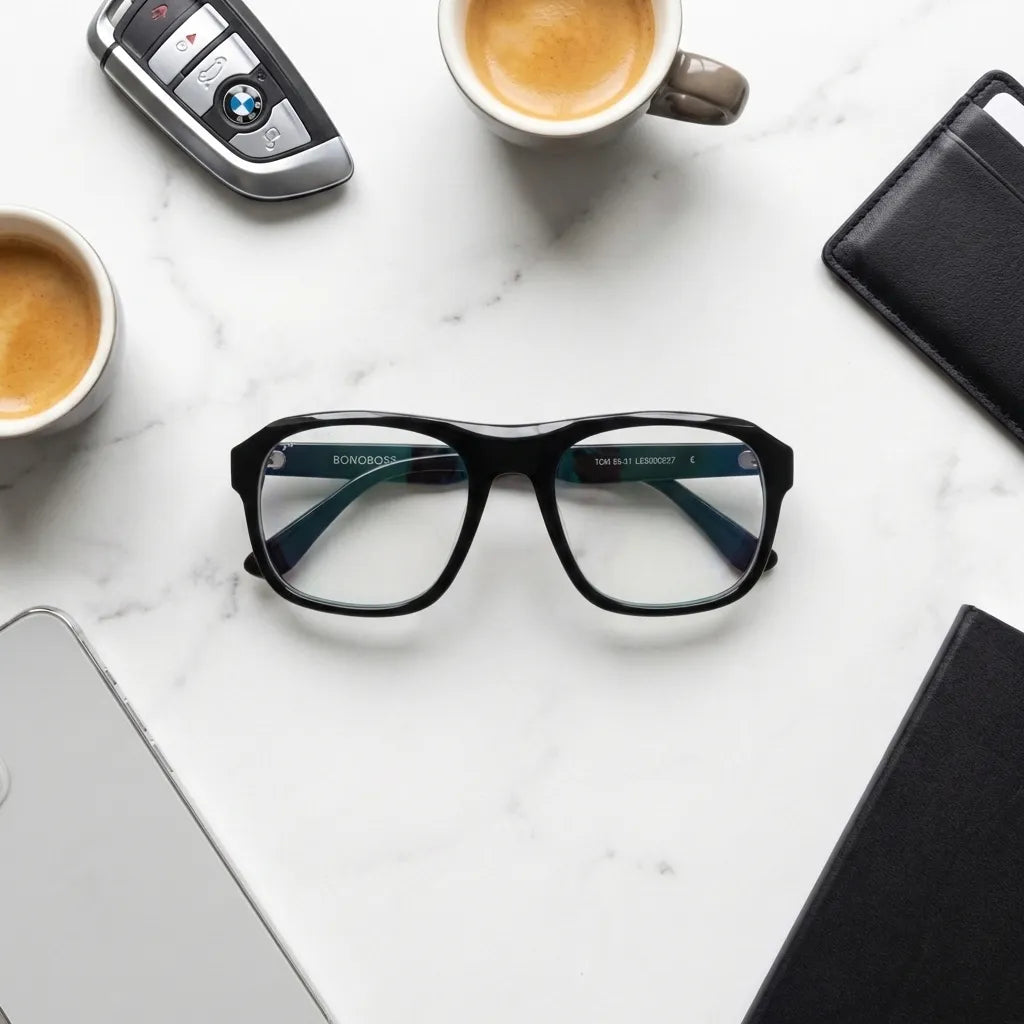 Lentes opticos Tom Negro kit urbano accesorios estilo diario antirreflex receta optica bio-acetato Bonoboss #editorial_urban-kit #color_negro