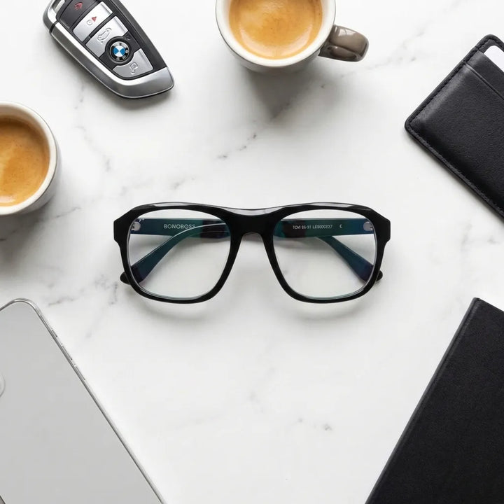 Lentes opticos Tom Negro kit urbano accesorios estilo diario antirreflex receta optica bio-acetato Bonoboss #editorial_urban-kit #color_negro