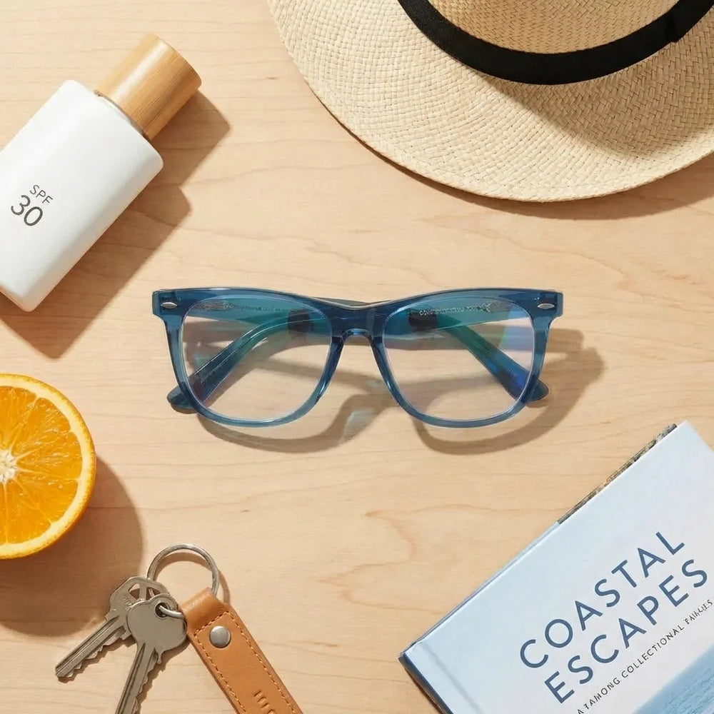 Lentes opticos Valencia azul antirreflex receta optica Bonoboss #color_azul