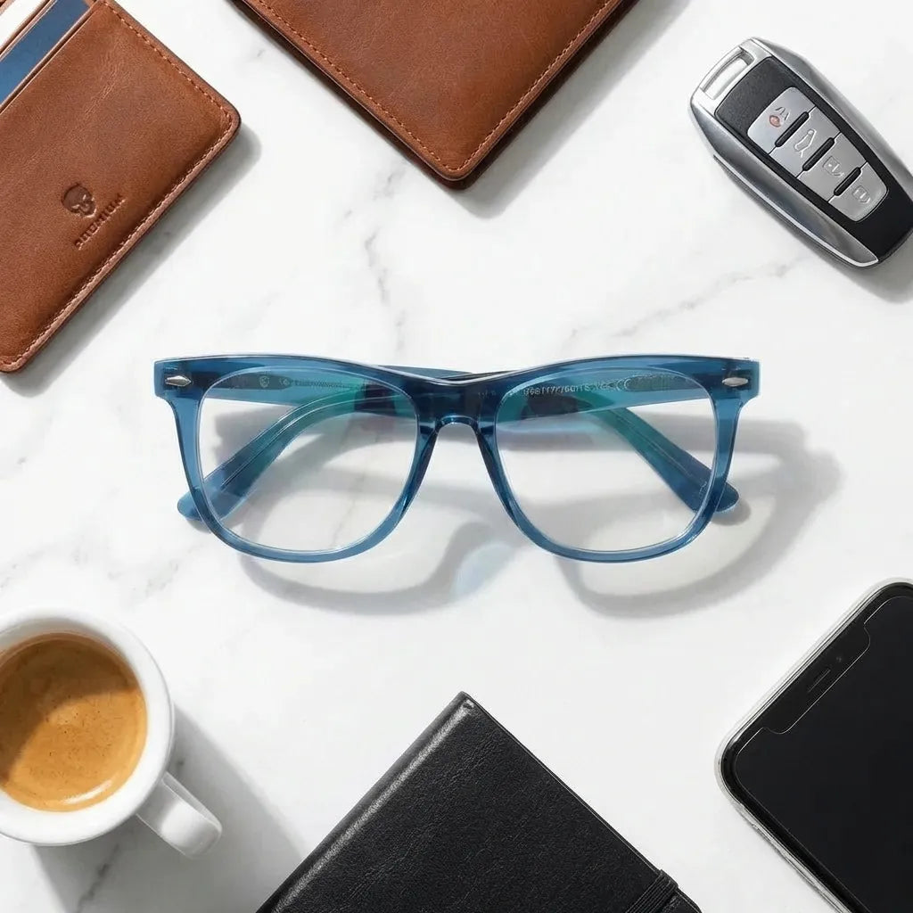 Lentes opticos Valencia azul antirreflex receta optica Bonoboss #color_azul