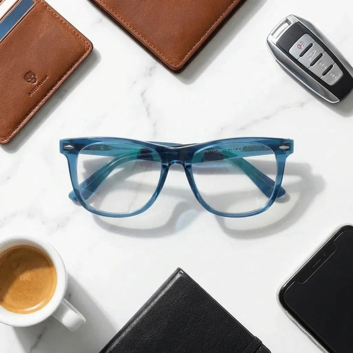 Lentes opticos Valencia azul antirreflex receta optica Bonoboss #color_azul