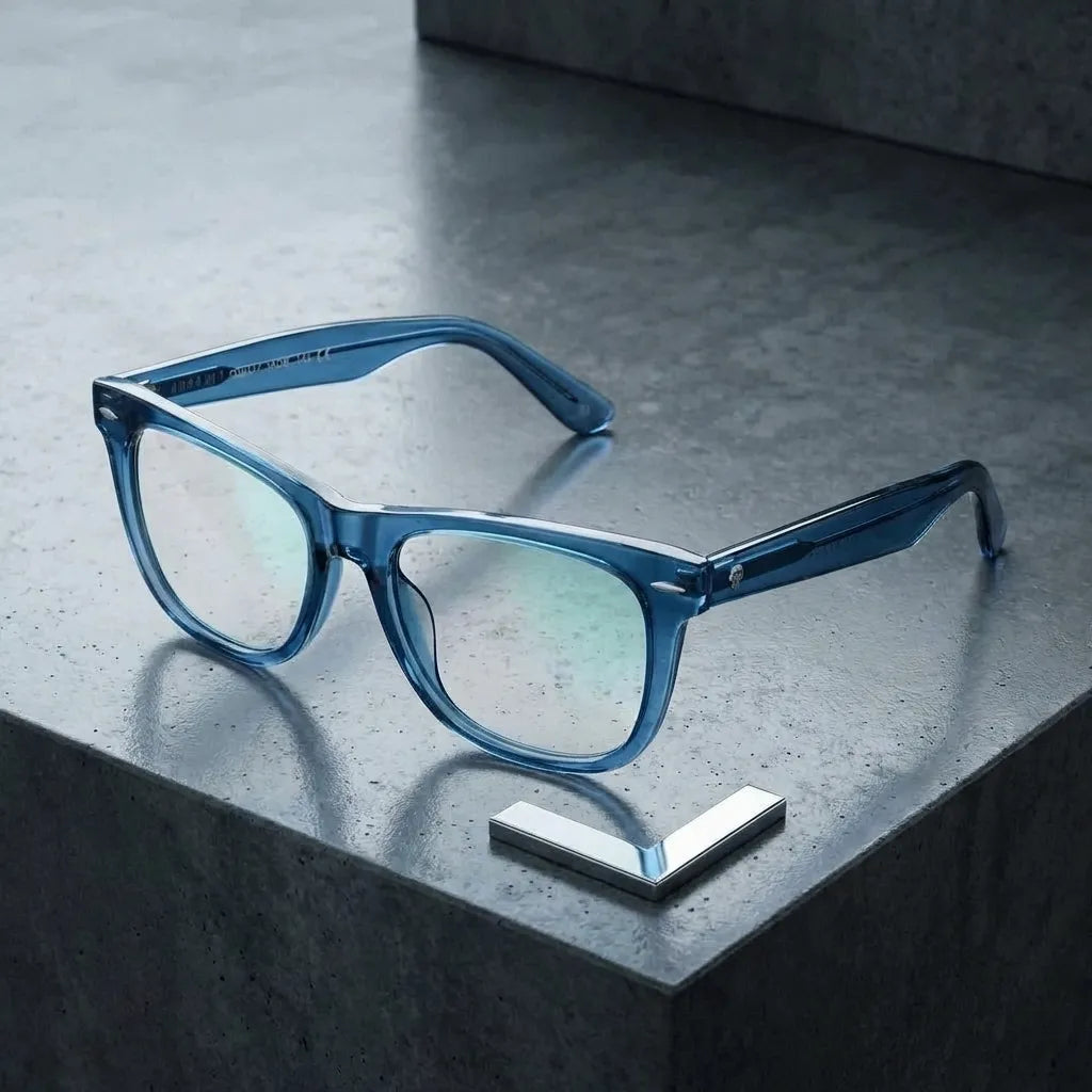 Lentes opticos Valencia azul antirreflex receta optica Bonoboss #color_azul