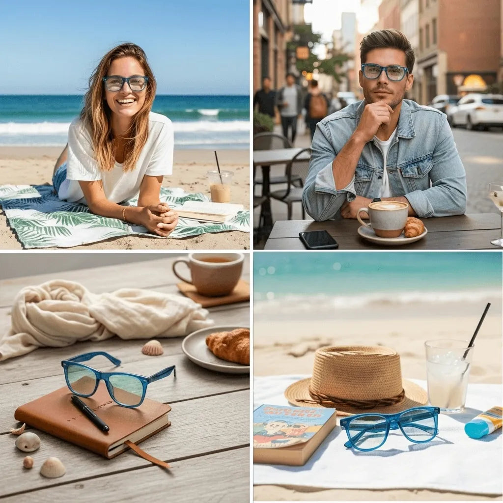 Lentes opticos Valencia azul antirreflex receta optica Bonoboss #color_azul