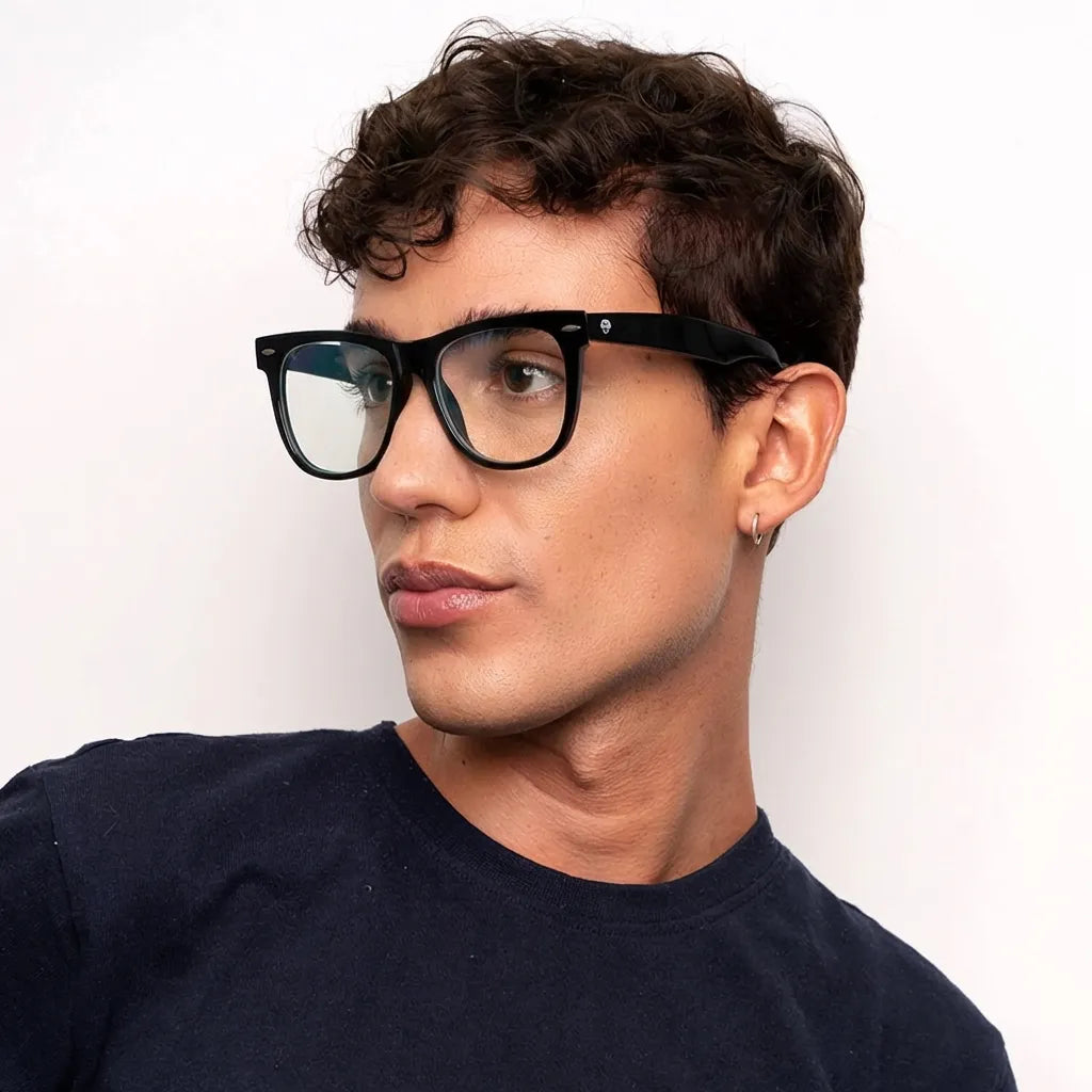 Lentes opticos Valencia negro antirreflex receta optica Bonoboss #color_negro