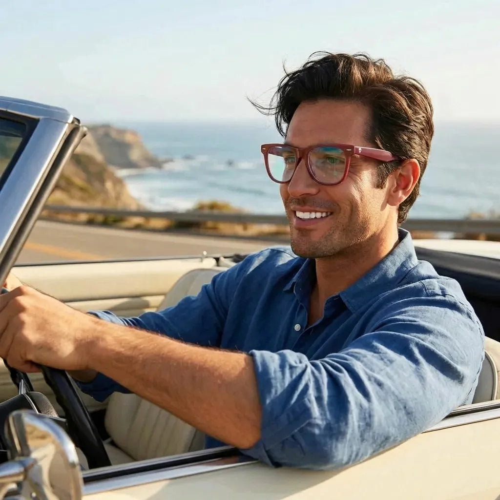 Lentes opticos Valencia rojo antirreflex receta optica Bonoboss #color_rojo