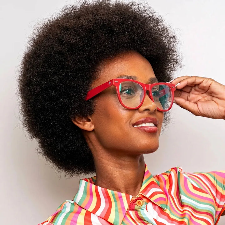 Lentes opticos Valencia rojo antirreflex receta optica Bonoboss #color_rojo