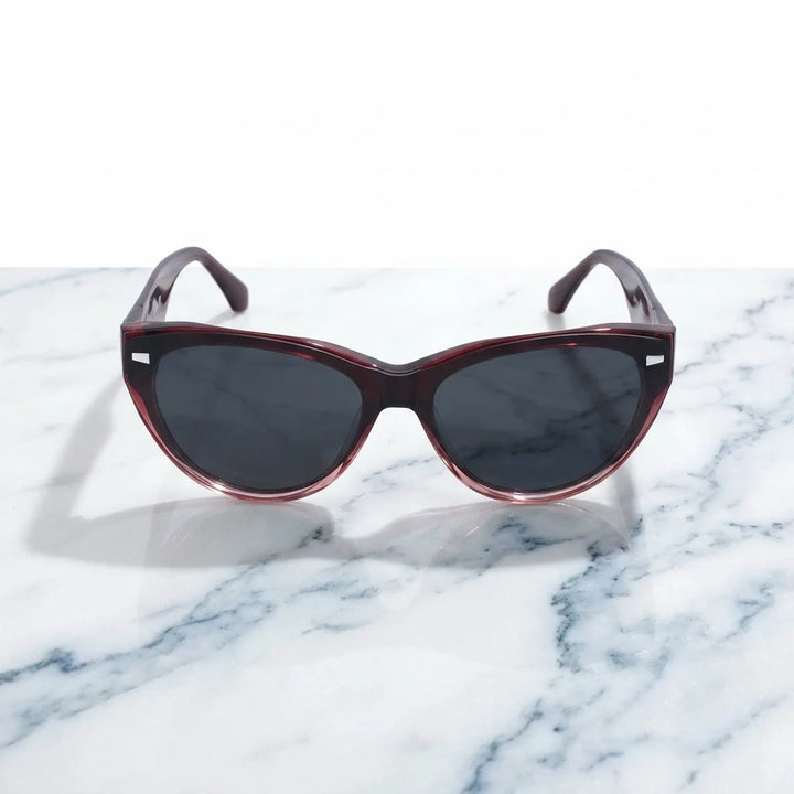Vesta lentes ópticos rojo marmol blanco frontal Bonoboss #color_rojo