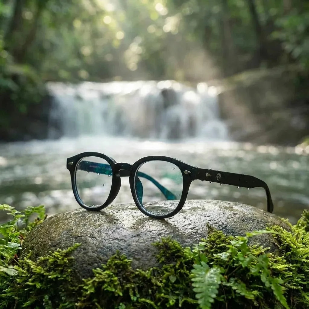Lentes opticos Waimea RPET negro antirreflex receta optica Bonoboss #color_negro