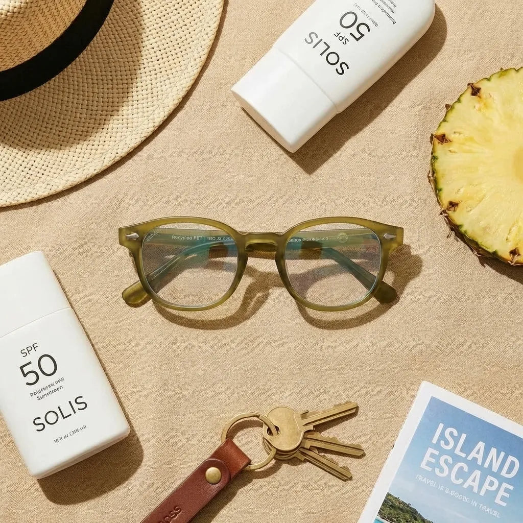 Lentes opticos Waimea RPET olive antirreflex receta optica Bonoboss #color_olive