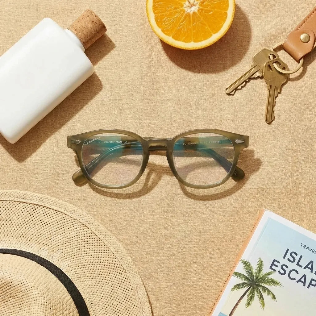 Lentes opticos Waimea RPET olive-light antirreflex receta optica Bonoboss #color_olive-light