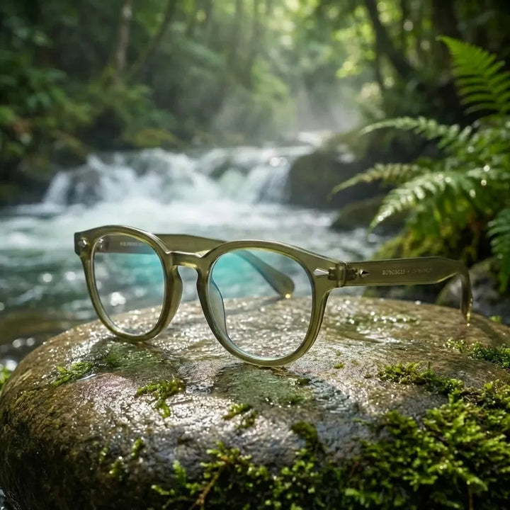 Lentes opticos Waimea RPET olive-light antirreflex receta optica Bonoboss #color_olive-light