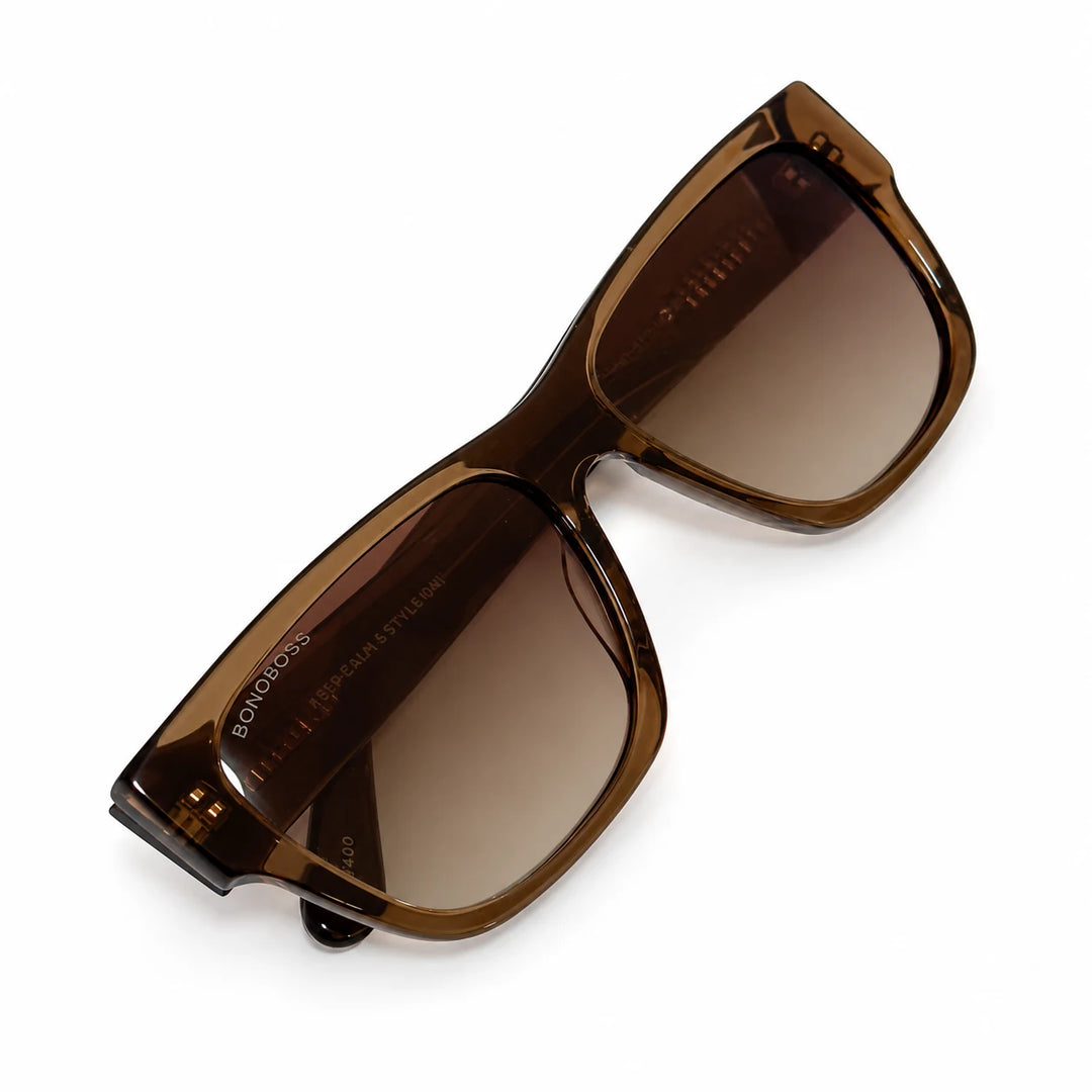 Lentes de sol polarizados Zorros Café transparente, Lente café degradado vista lateral #editorial_detail2 #color_brown